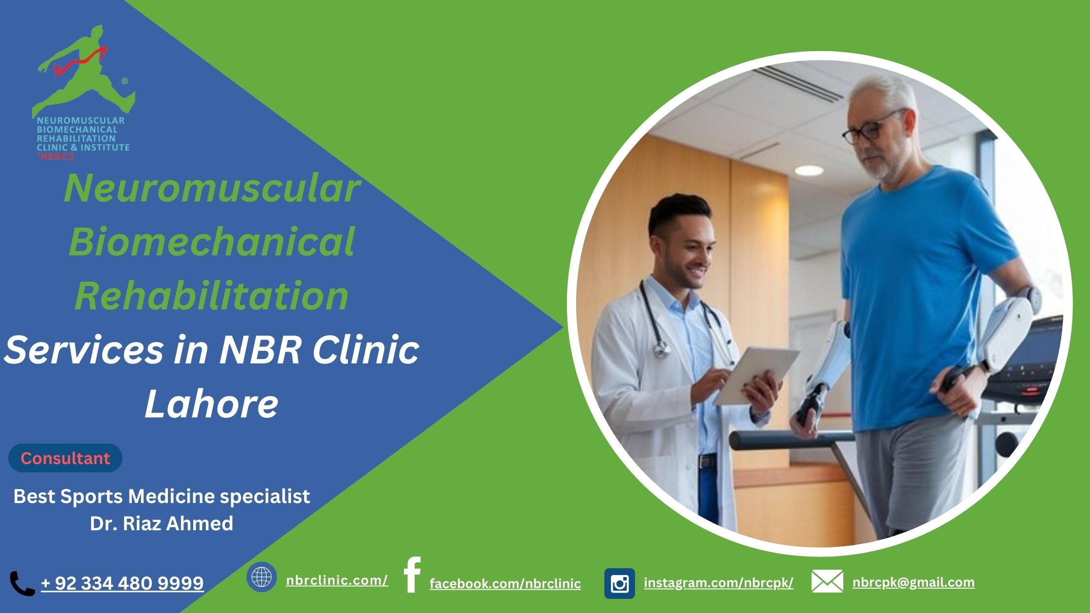 Neuromuscular Biomechanical Rehabilitation Services in NBR Clinic Lahore | NBR Clinic